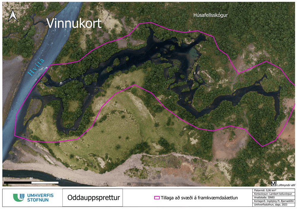 Oddauppsprettur kort